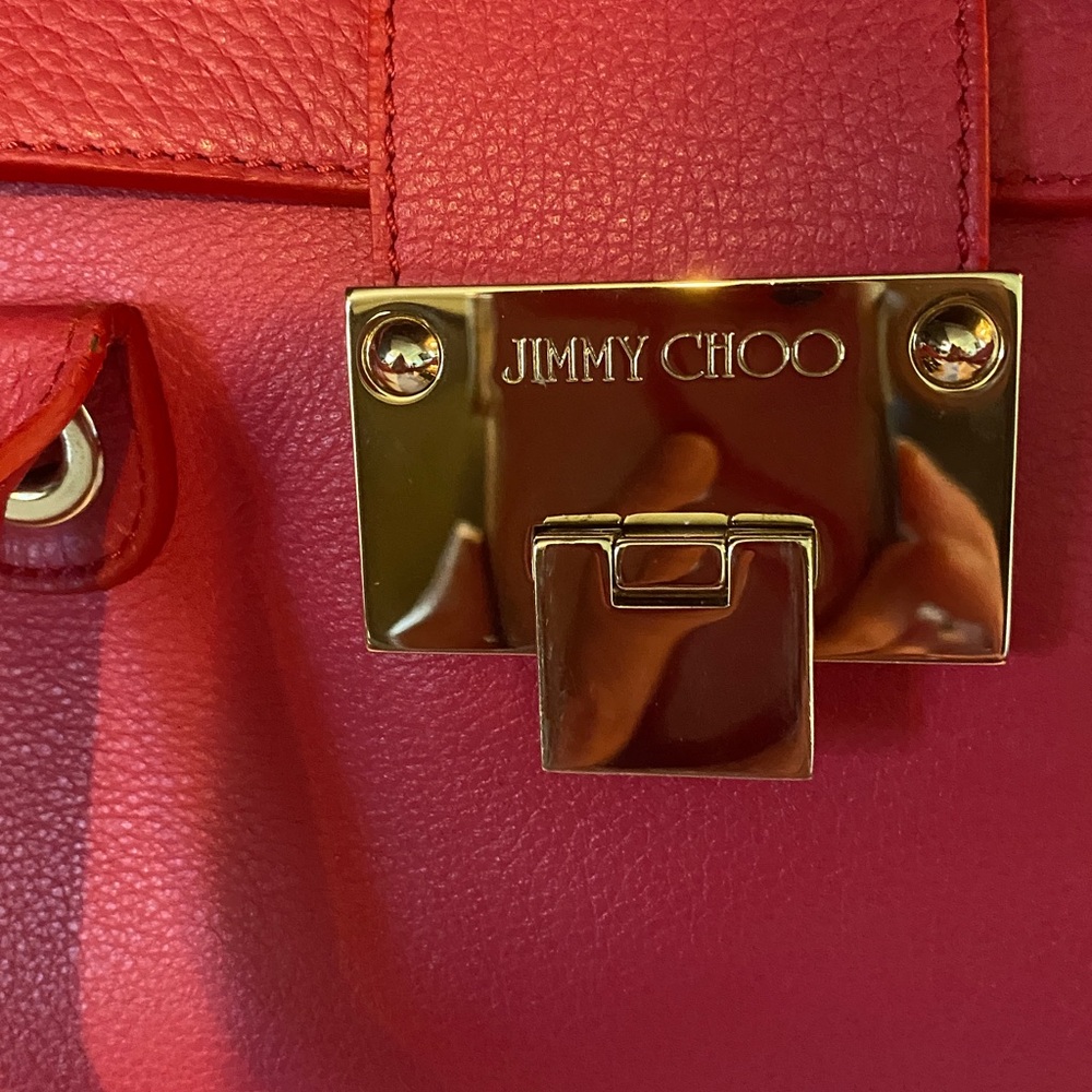 Jimmy Choo Rosalie Satchel Berry Pink - Picture 3 of 12